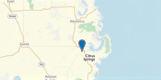 Static map showing location in Citrus Springs FL